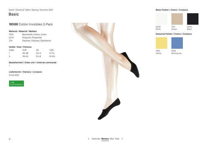 Esprit Esprit-basic Catalogue Ss21-8  Basic Catalogue Ss21 | Pantyhose Library